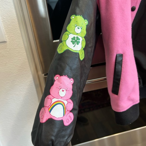 Forever 21 X Care Bears  Varsity Jacket, size 11/12, a few stains 🐻 - Picture 3 of 7